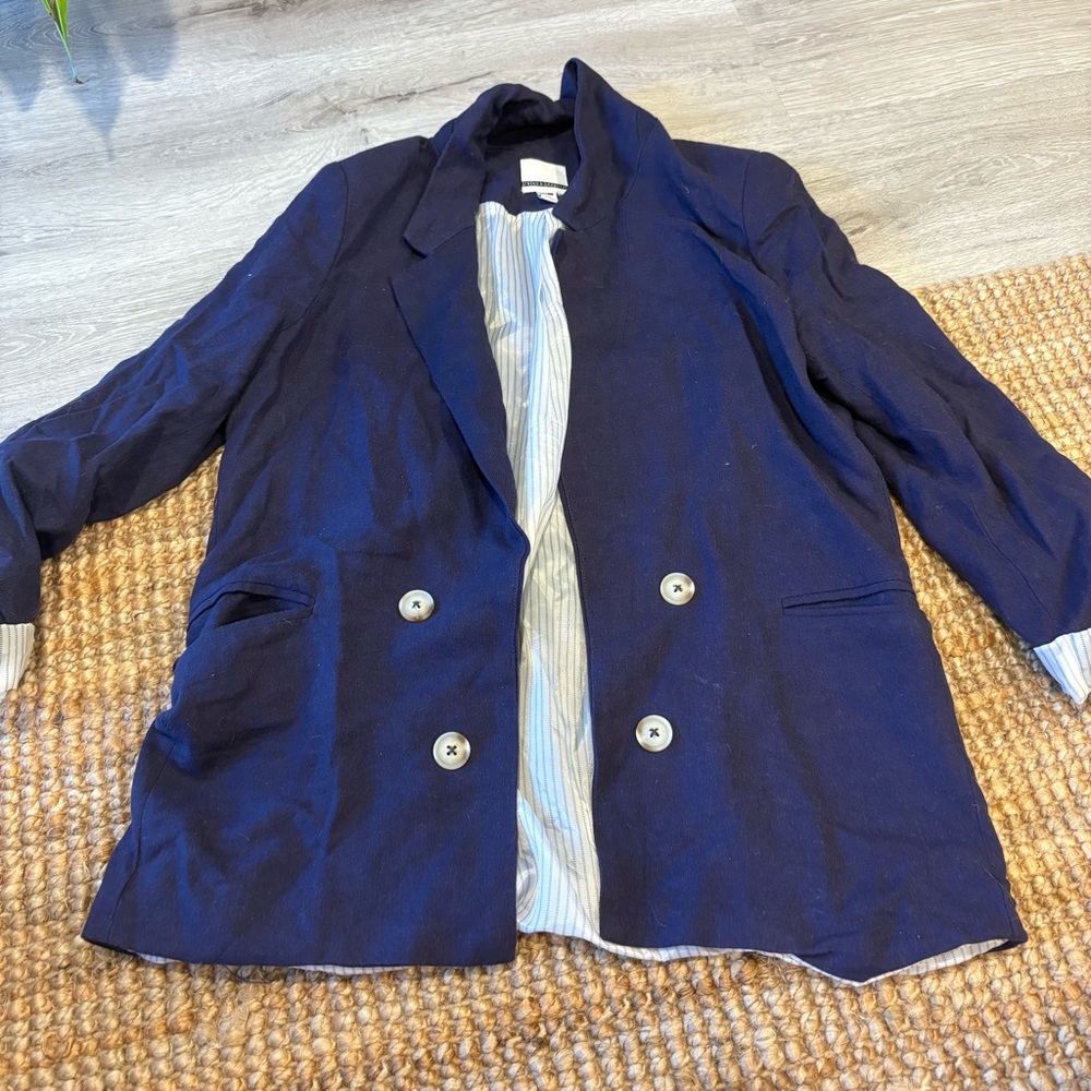 Jules & Leopold Navy Blue Blazer